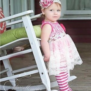 Girls two piece set with ruffle pants